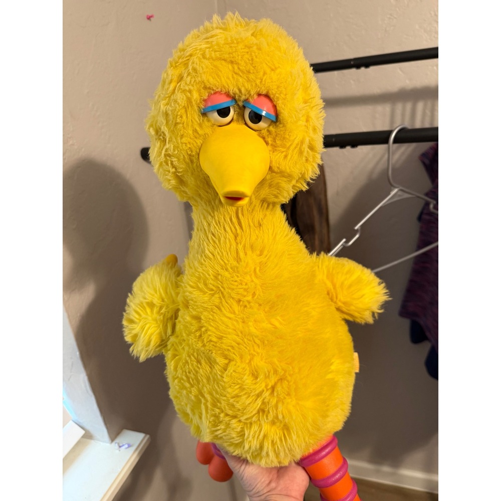 Vintage 1986 Ideal Sesame Street Big Bird Storyteller Cassette Player Plush Toy
